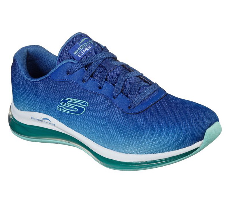 Skechers Skech-Air Element 2.0 - Womens Sneakers Navy/Light Turquoise [AU-JK0866]